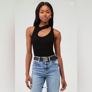 COTTON CITIZEN White Verona Cut Out Tank Top